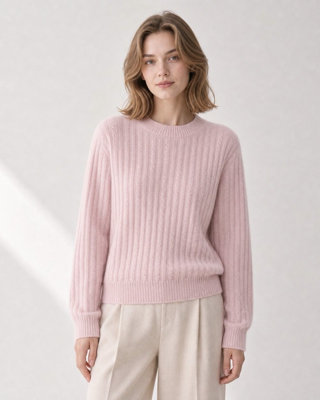 Soft pullover in pink